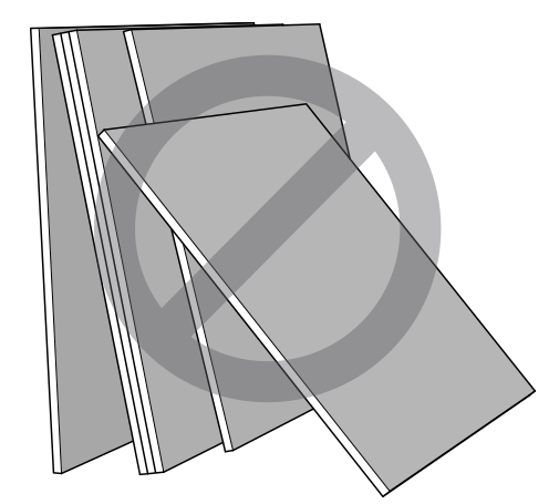 Lean panel edges against a hard surfaces